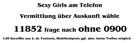 ohne 0900 Nummer
